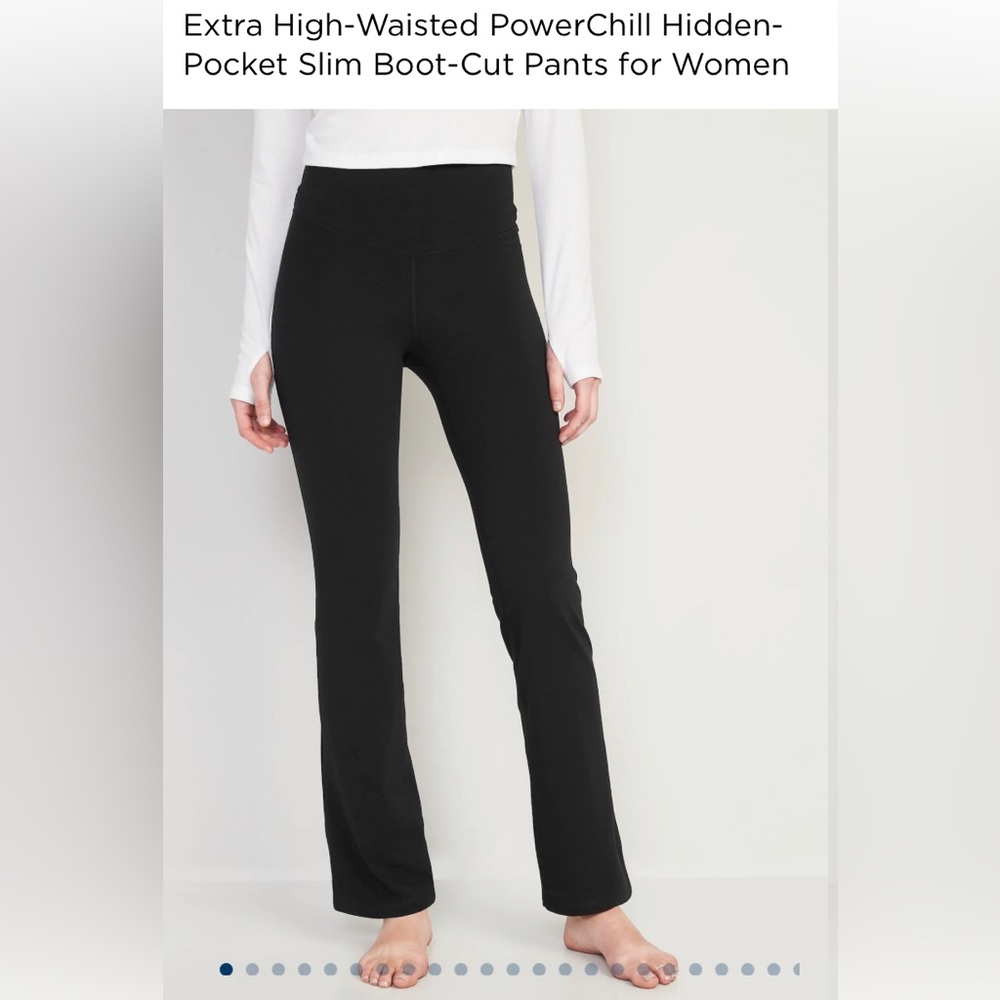 SOLD Old Navy Women’s Black Slim Bootcut Extra High-Waisted Leggings Size XS